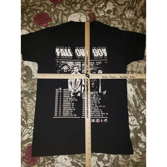 Fall Out Boy MANIA TOUR 2018 Tour Concert T-Shirt Black Unisex Medium - Picture 6 of 7